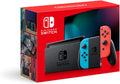 Nintendo Switch with Neon Blue and Neon Red Joy-con