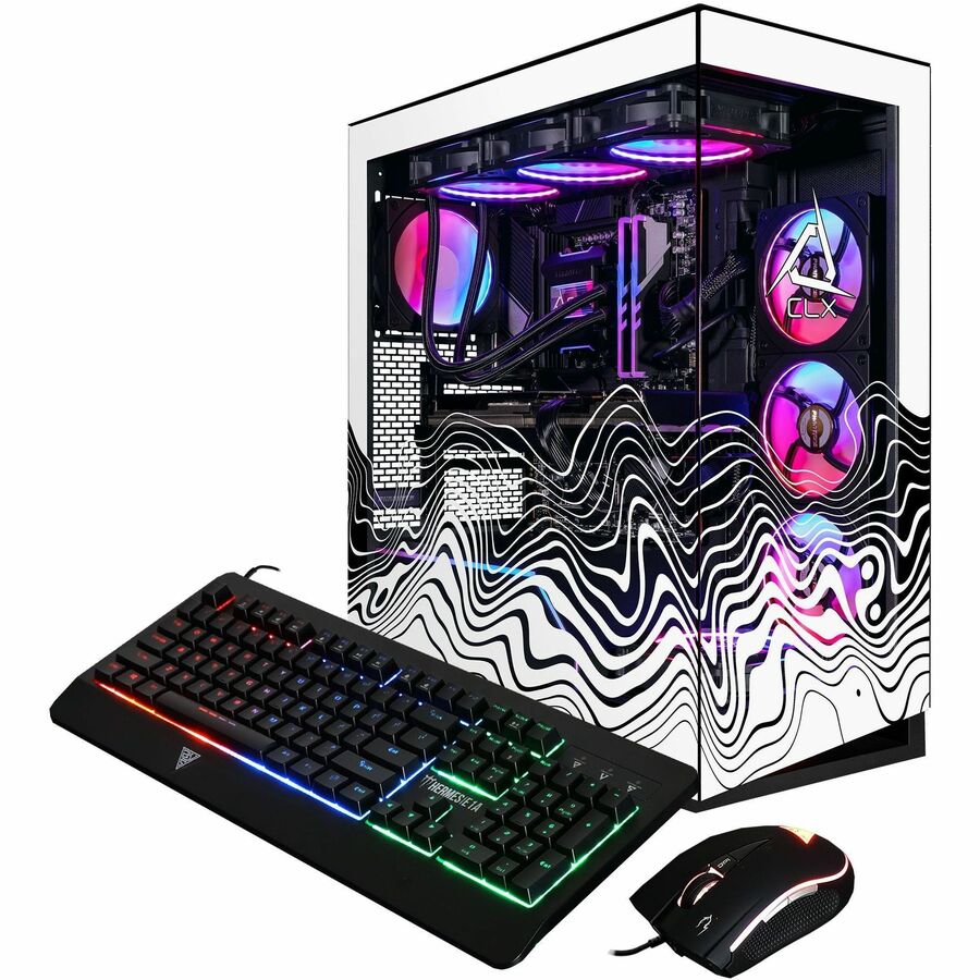 CLX Horus Gaming Desktop Computer-AMD Ryzen 7 9800X3D-64 GB-6 TB HDD-2 TB SSD-Mi
