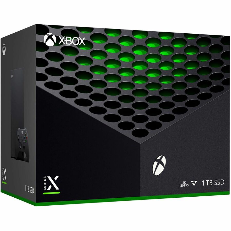 Microsoft Xbox Series X Gaming Console, Game Pad Supported-Wireless-Black-AMD