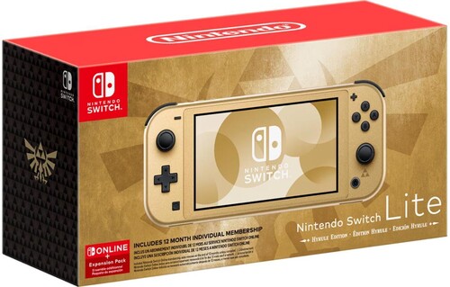 Nintendo Switch Lite: Hyrule Edition with Bonus Nintendo Switch Online+